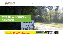 Desktop Screenshot of domainedugrandbois.fr